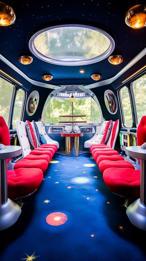 A room with two orange chairs and a table with a bowl of fruit on it. The chairs are facing a window with a view of mountains. The room has a cozy and inviting atmosphere. Old thunderbird stock images, royalty-free photos and pictures