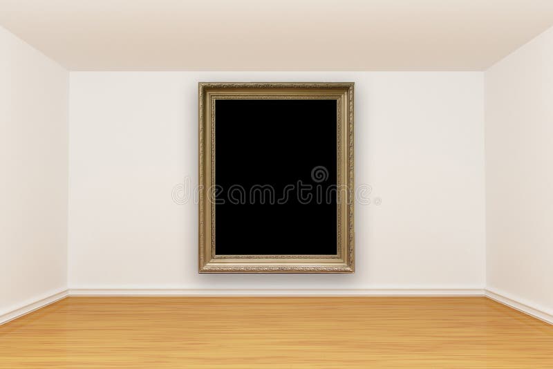 Room with vintage frame