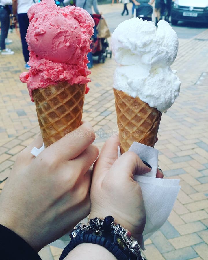 Roomijs stock afbeeldingen