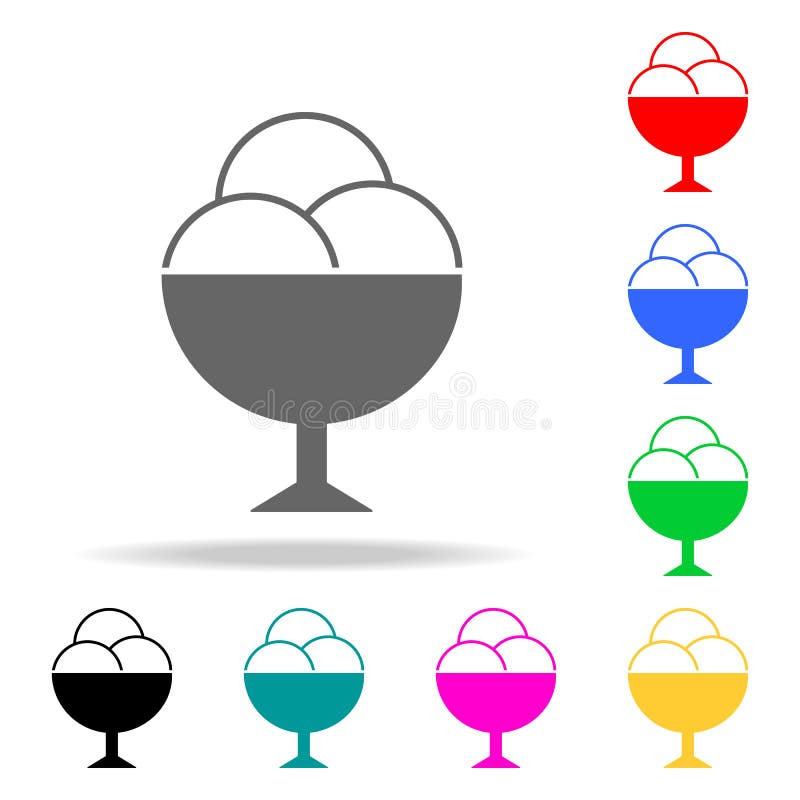roomijs in een glaspictogram Elementen van partij multi gekleurde pictogrammen Grafisch het ontwerppictogram van de premiekwalite stock illustratie roomijs in een glaspictogram Elementen van partij multi gekleurde pictogrammen Grafisch het ontwerppictogram van de premiekwalite stock illustratie
