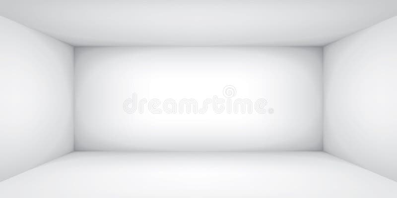 Empty white room. The inner space of the box. Vector design illustration. Mock up for you business project vector illustration