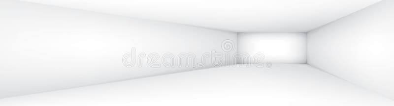 Empty white room. The inner space of the box. Vector design illustration. Mock up for you business project vector illustration