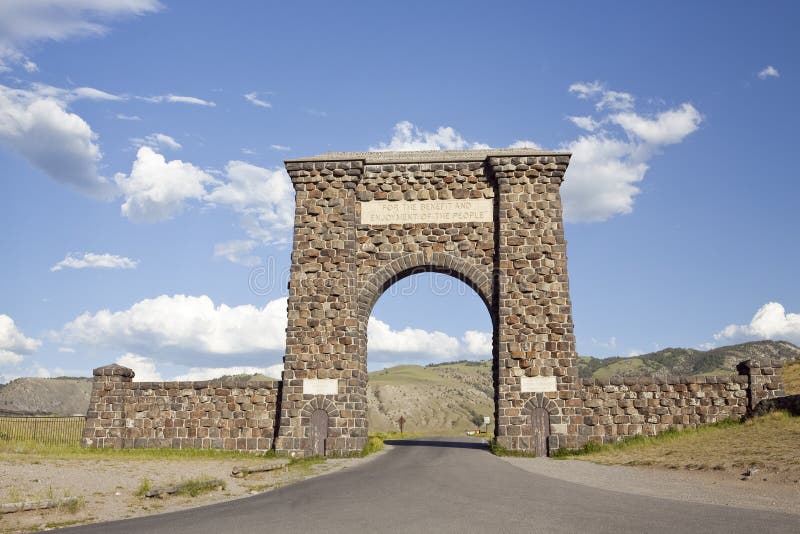 Roosevelt Arch stock photo. Image of park, historical 22417840