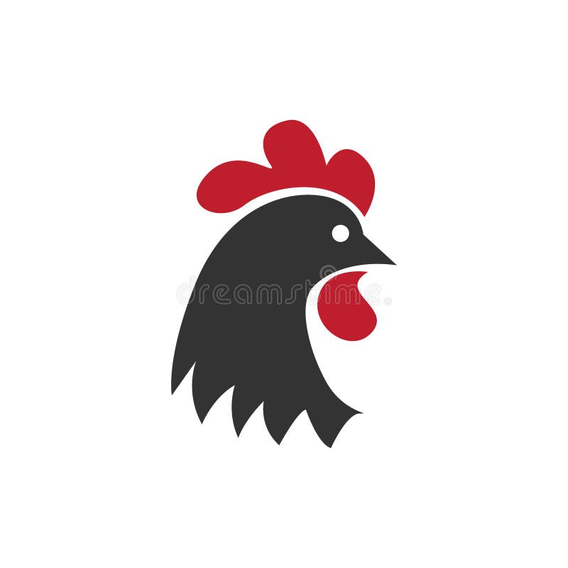 Rooster, Chicken, Cock. Abstract Vector Illustration, Logo, Icon Stock
