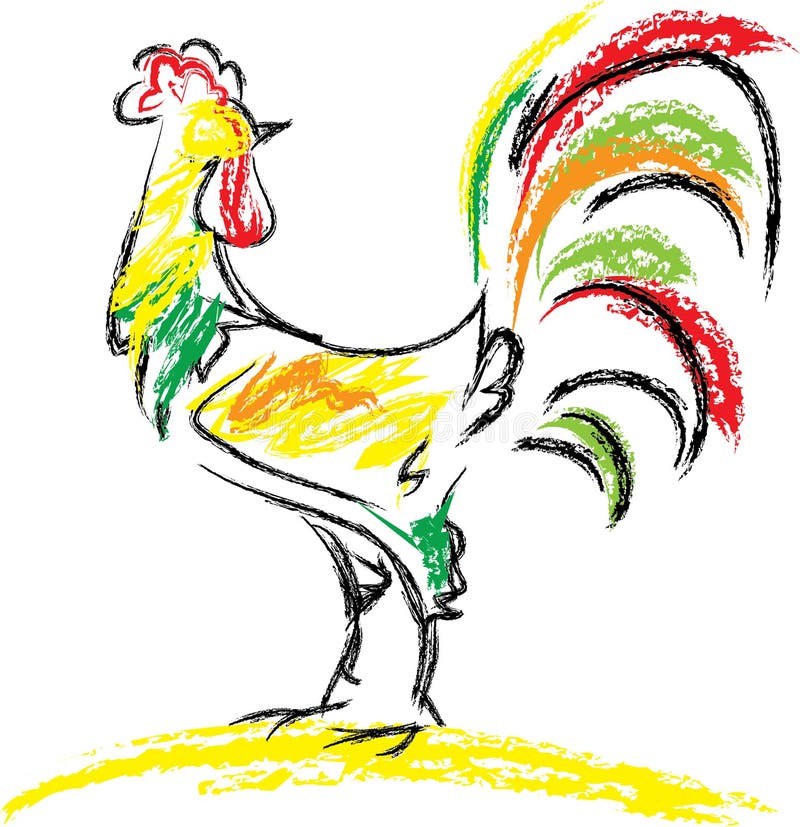 Rooster illustration vector illustration