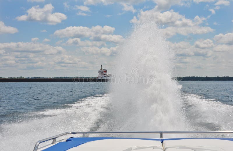 Rooster Tail Behind Speed Boat Stock Photos - Free & Royalty-Free Stock  Photos from Dreamstime