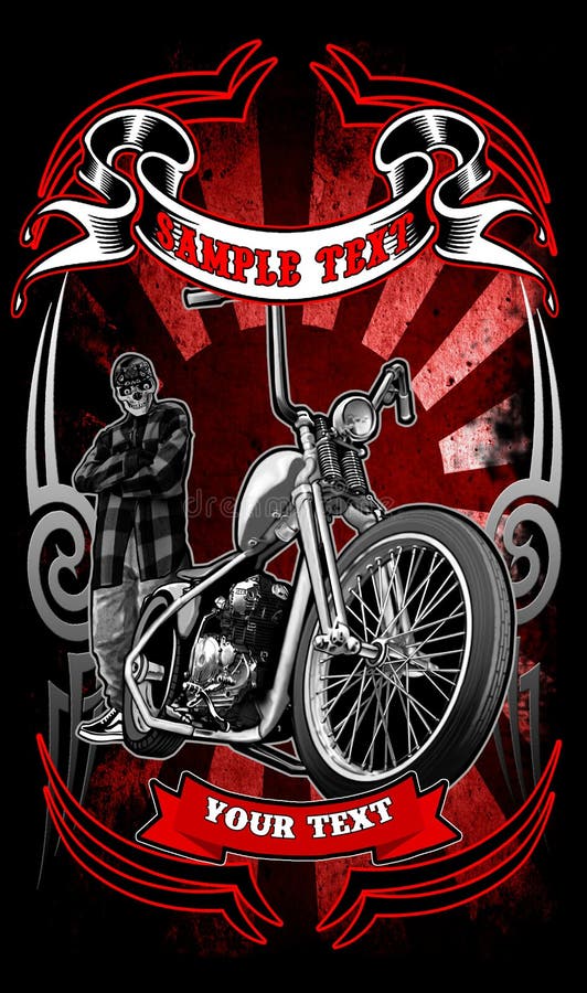 Ropa de los motoristas ilustración del vector Ropa de los motoristas ilustración del vector