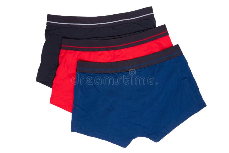 Ropa Interior Masculina Aislada. Primer Plano De Tres Cortos Boxer Casual  Aislado Sobre Un Fondo Blanco. Ropa Interior De Moda Par Imagen de archivo  - Imagen de nadie, primer: 204580231