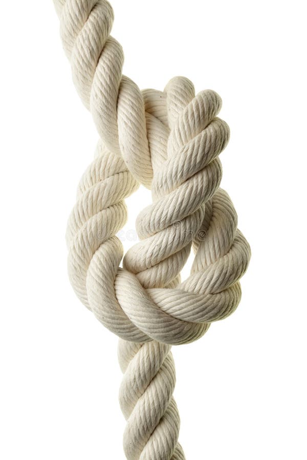 Thick Rope Fastened In The Knot Stock Photo, Picture and Royalty, Thick Rope  