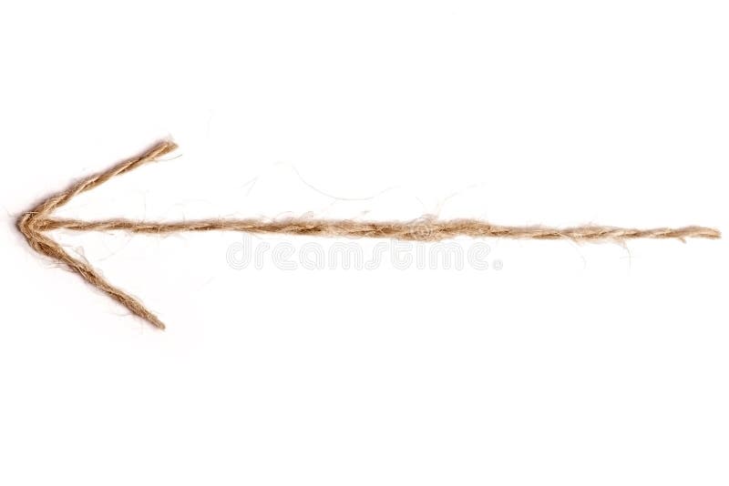 Rope arrow stock photo. Image of directional, start, weathered 42303524