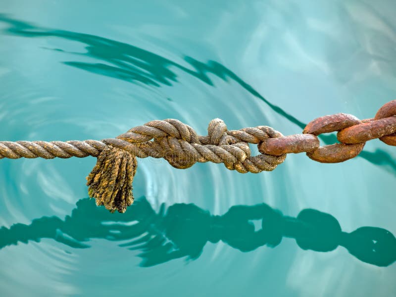 Rope & Chain 2 stock photos Rope & Chain 2 stock photos