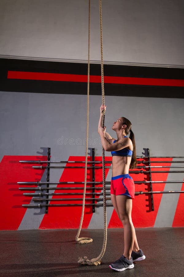 805 Rope Climb Exercise Woman Workout Gym Stock Photos - Free & Royalty-Free  Stock Photos from Dreamstime