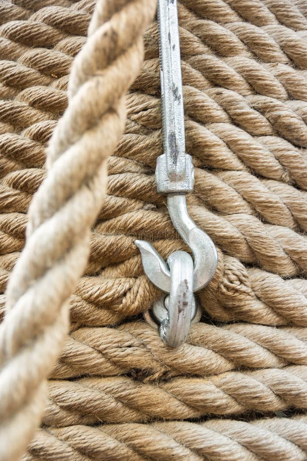 Rope and hook stock image. Image of pattern, string, shipping 81041663