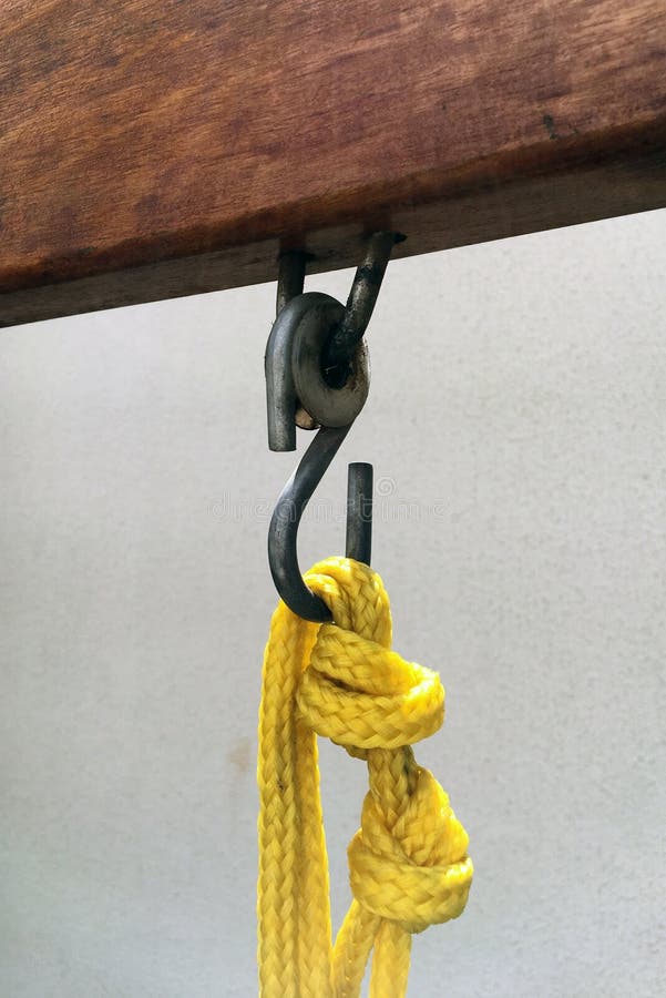 Rope and hook stock image. Image of background, industrial 174243507