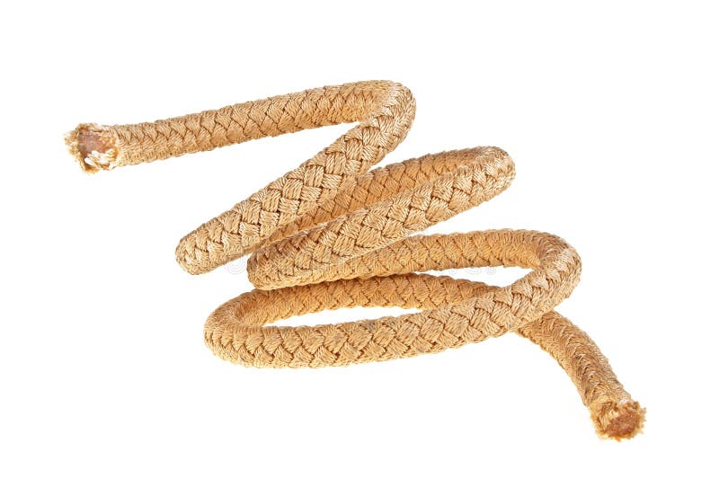 Rope Isolated On White Background Stock Photo - Image of isolated ...