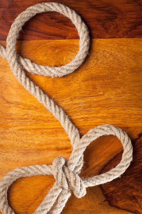 Rope with a knot