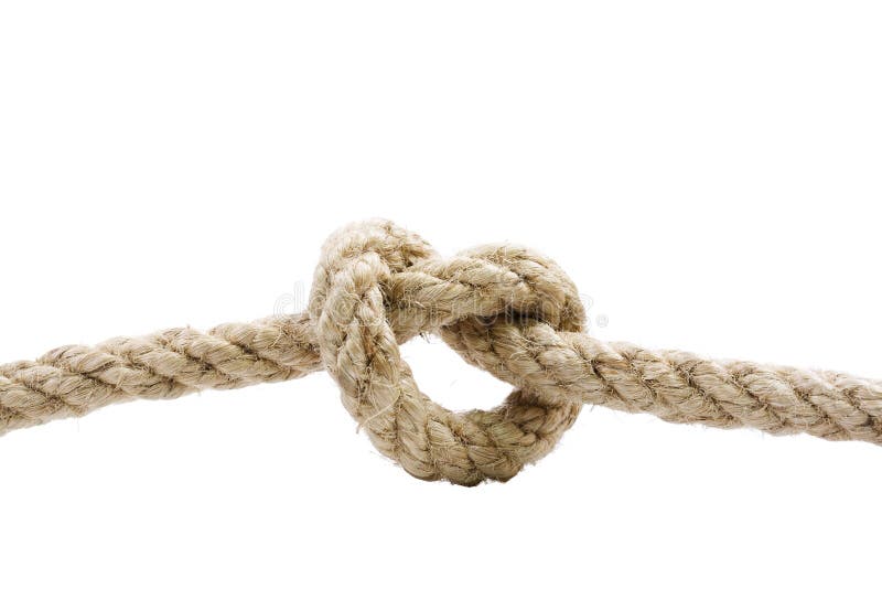 Rope with knot