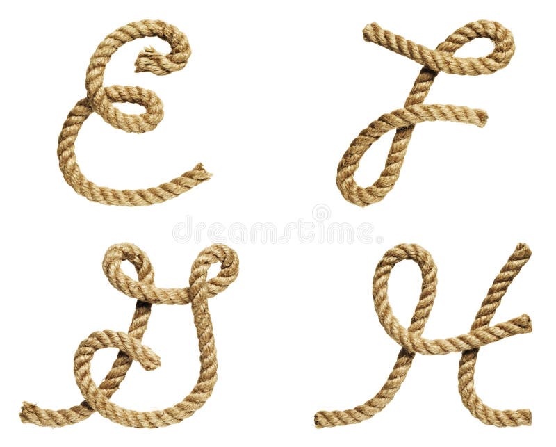 Rope la letra de formación A, B, C, D