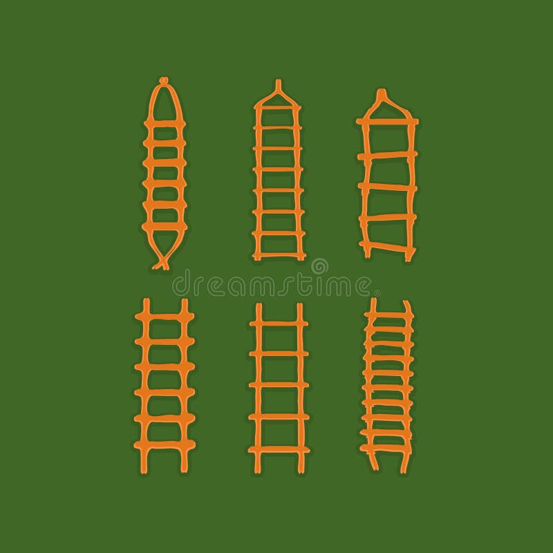 Rope Ladders Design Vector Illustration Stock Vector Illustration of diagram, presentation