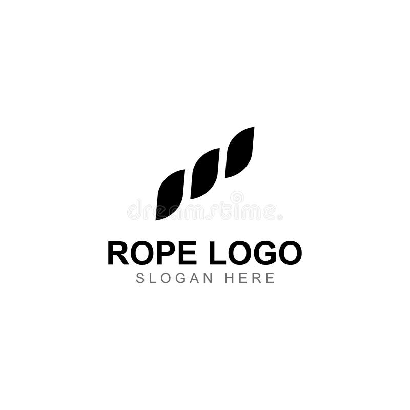 Rope Logo Using a Vector Illustration Design Template Stock Vector