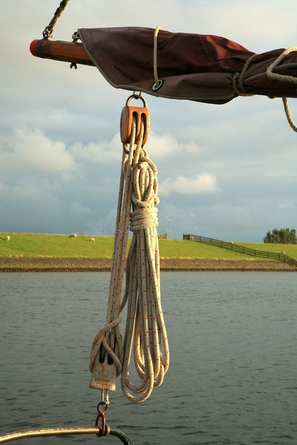 Rope of sailing-boat