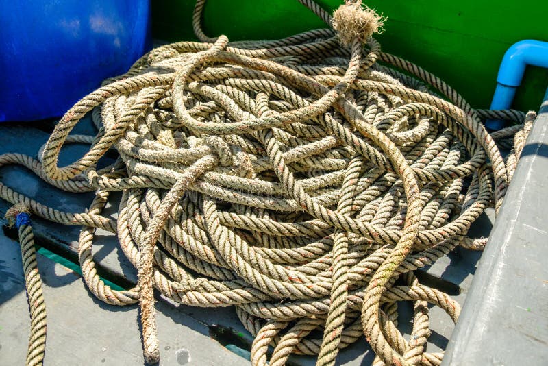 Nautical Rope, Closeup Background Texture, Vintage Toned ...