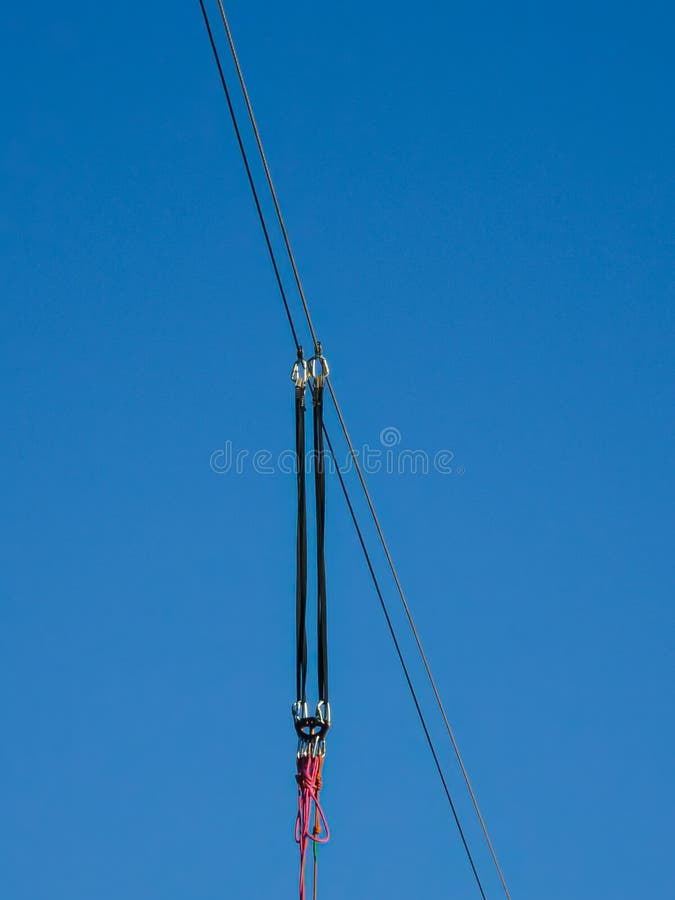 Ropejumping, Bungee Jumping Equipment in the Sky Stock Image Image of industry, risk 249494943