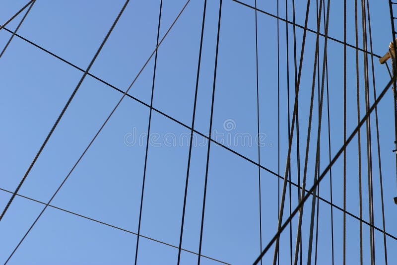 Ropes and Rigging on a Boat Mast