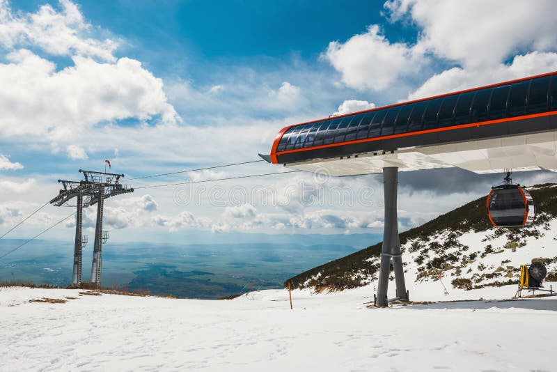 Lanová dráha z Tatranské lomnice na Skalnaté pleso, Slovensko