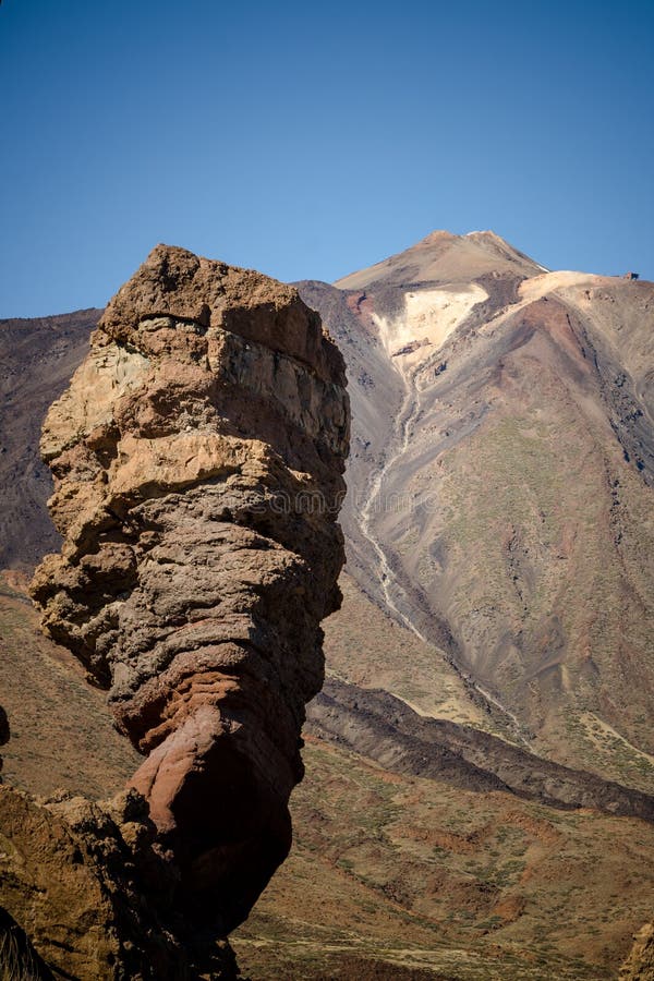 Roque Cinchado in Teide National Park, Tenerife. Canary Islands. Spain