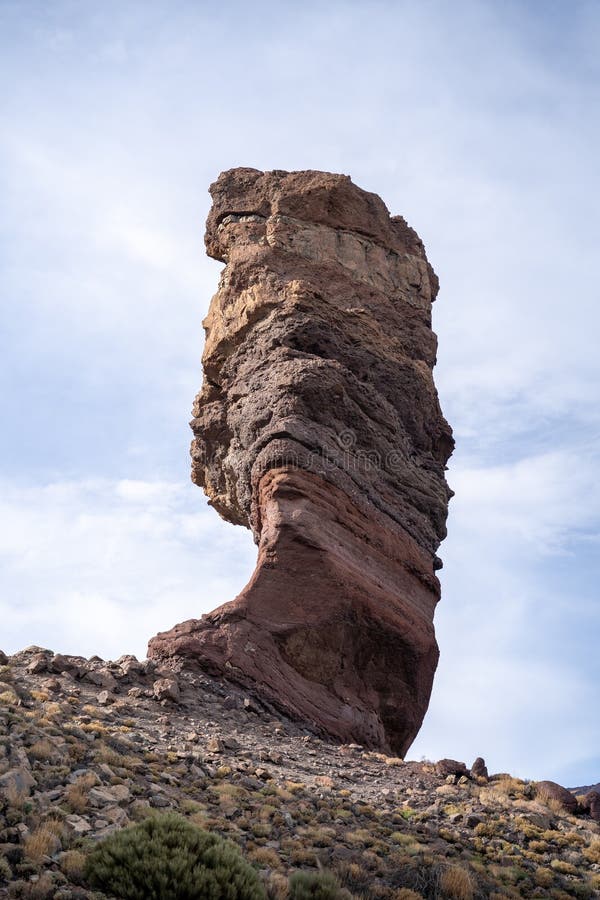 Roque Cinchado volcanic rock in Teide National Park, Tenerife, Canary Islands, Spain.