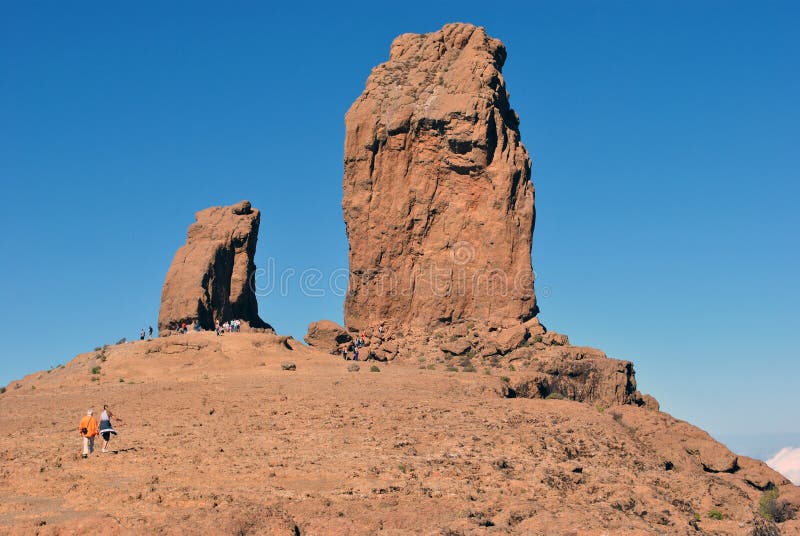 Roque Nublo (заволокли утес, котор) - Gran Canaria стоковое изображение Roque Nublo (заволокли утес, котор) - Gran Canaria стоковое изображение