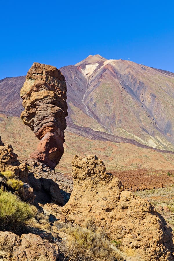 Roques de García y parque nacional de Teide, Tenerife imagen de archivo libre de regalías Roques de García y parque nacional de Teide, Tenerife imagen de archivo libre de regalías
