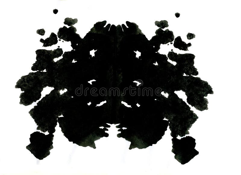 Rorschach-Tintenkleks-Testillustration