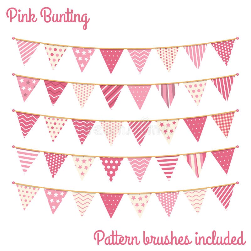 Rosa bunting royaltyfri illustrationer Rosa bunting royaltyfri illustrationer