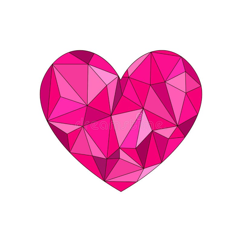 Rosa diamanthj?rta Diamanthj?rtaform, vektorformat f?r valentin vektor illustrationer Rosa diamanthj?rta Diamanthj?rtaform, vektorformat f?r valentin vektor illustrationer