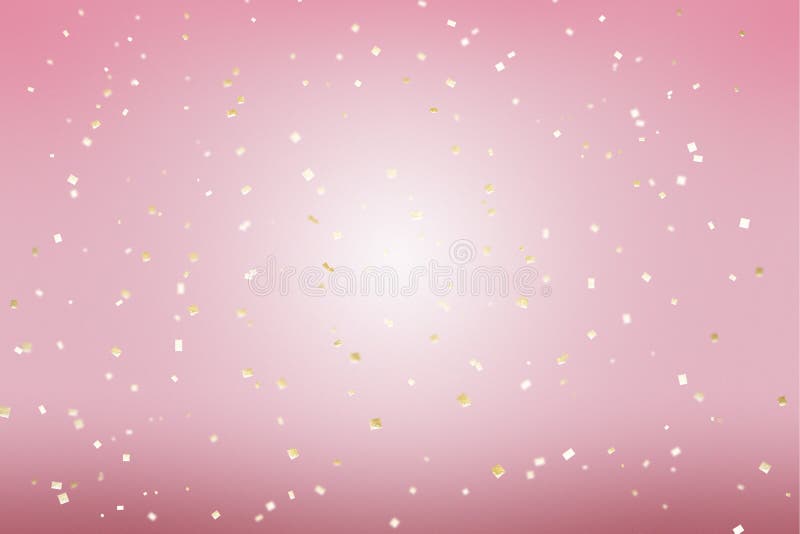 Rosa Hintergrund der Goldgoldenen Konfettis in der modernen Art Romantischer Tapetendekor Alles- Gute zum Geburtstageinladungspla stockfoto Rosa Hintergrund der Goldgoldenen Konfettis in der modernen Art Romantischer Tapetendekor Alles- Gute zum Geburtstageinladungspla stockfoto