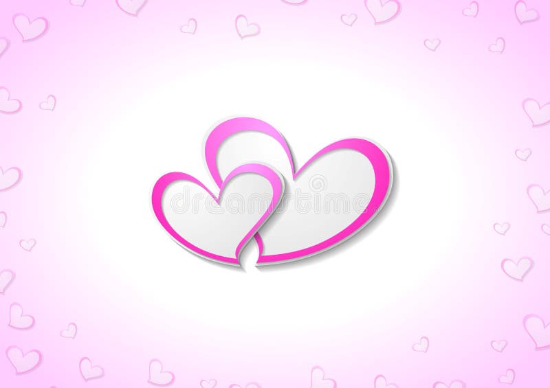 Rosa hjärtavektorValentine Day bakgrund vektor illustrationer Rosa hjärtavektorValentine Day bakgrund vektor illustrationer