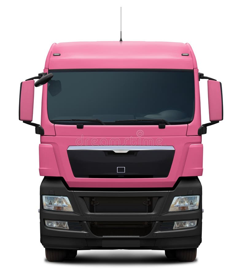 Rosa LKW Mann Tgx Mit Schwarzen Kunststoff Stoßstange. Stockfoto - Bild von  anschlagpuffer, automobil: 224639296