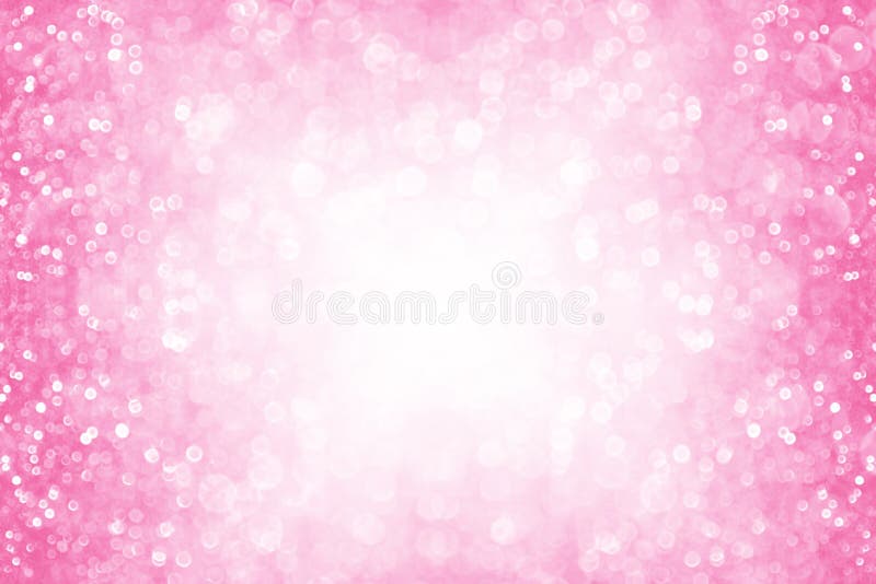 Rosa prinsessa glitter bakgrundsfödelsedag, inbjudan till baby-flicka arkivfoton