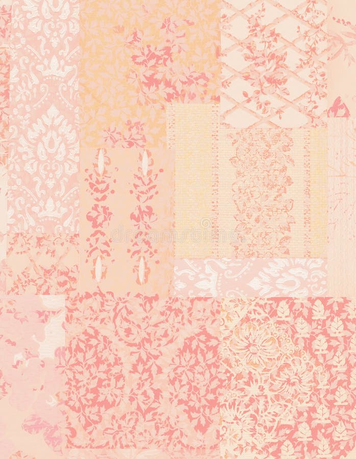 Rosa sjaskig chic bakgrund för blom- tapet för tappning vektor illustrationer Rosa sjaskig chic bakgrund för blom- tapet för tappning vektor illustrationer