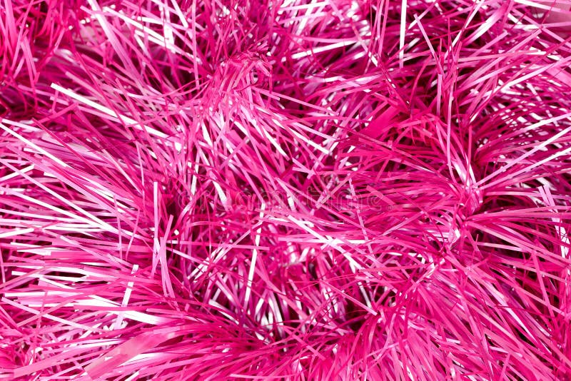Rosa und silberner Lametta Weihnachtshintergrund stockfoto Rosa und silberner Lametta Weihnachtshintergrund stockfoto
