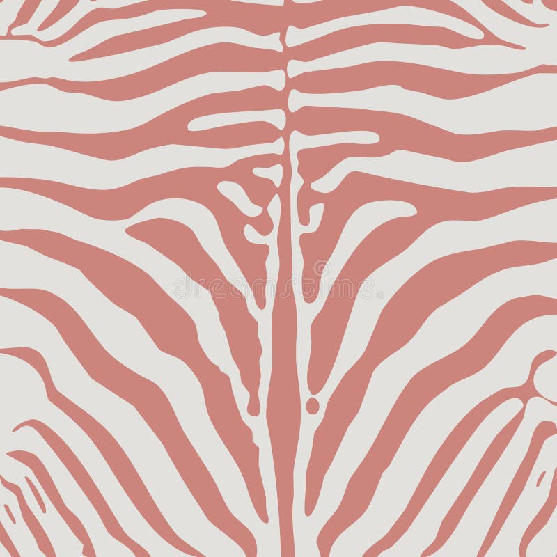 Rosa Zebradruck auf pastellgrauem Hintergrund. Abstrakte, detaillierte Abbildung des rosa Zebradrucks von Tieren auf pastellgrauem Hintergrund