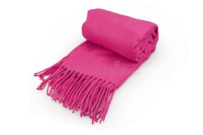 Rosafarbener Schal