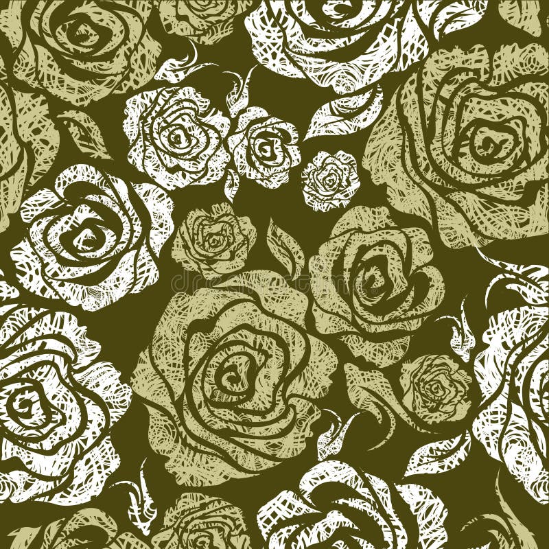Rosafarbenes Muster der nahtlosen grunge Weinlese-Blume