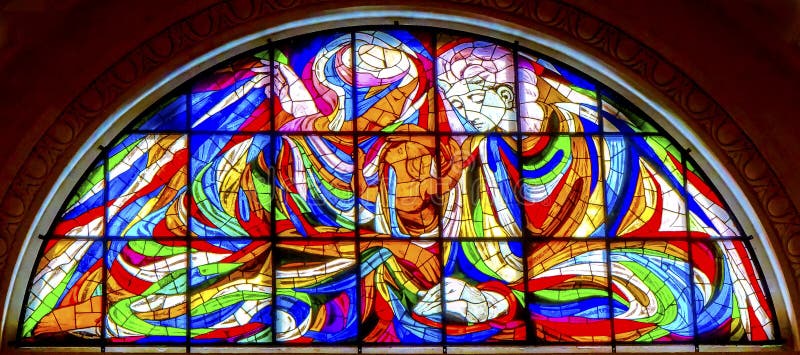 Rosario Fatima Portugal de Mary Jesus Stained Glass Basilica Lady fotografía de archivo Rosario Fatima Portugal de Mary Jesus Stained Glass Basilica Lady fotografía de archivo