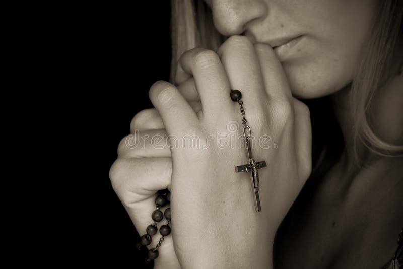 Rosary in hands