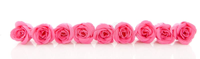 Rosas Cor-de-rosa Do Sabão Da Fileira Imagem de Stock - Imagem de  artificial, rosas: 13021813