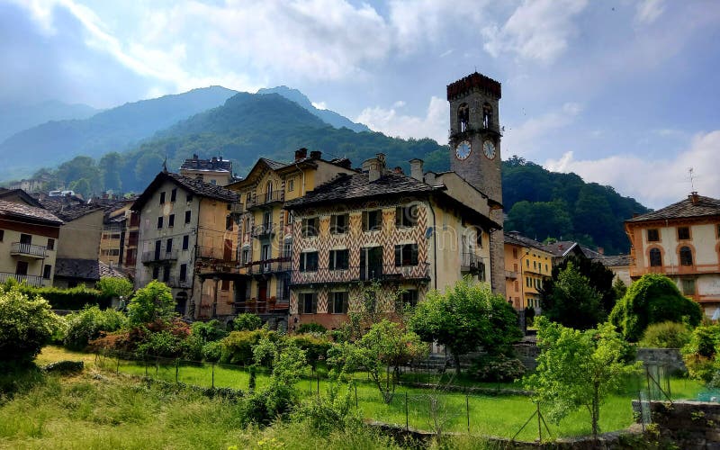 Rosazza Town in Piedmont Region, Italy. Art, History and Tourism Stock ...