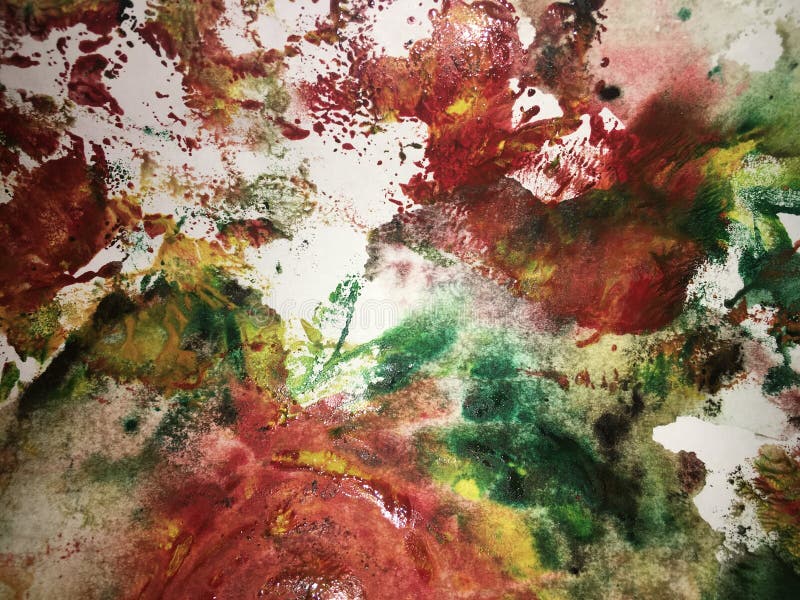 Rose astratte dipinte con pittura multicolore ad acquerello in tecnica grunge su carta acquosa immagine stock Rose astratte dipinte con pittura multicolore ad acquerello in tecnica grunge su carta acquosa immagine stock